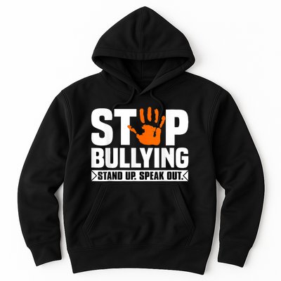 Stop Bullying Design Orange Stand Up Speak Out Unity Day Hoodie