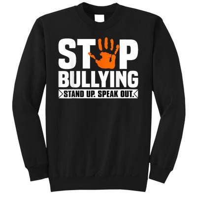 Stop Bullying Design Orange Stand Up Speak Out Unity Day Sweatshirt