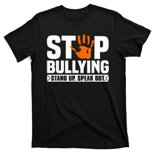 Stop Bullying Design Orange Stand Up Speak Out Unity Day T-Shirt