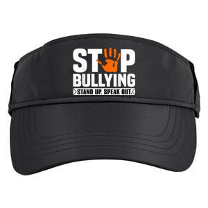 Stop Bullying Design Orange Stand Up Speak Out Unity Day Adult Drive Performance Visor