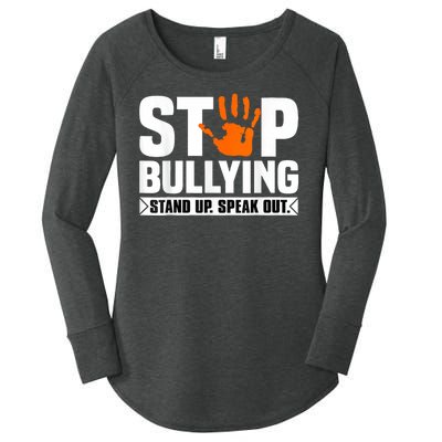 Stop Bullying Design Orange Stand Up Speak Out Unity Day Women's Perfect Tri Tunic Long Sleeve Shirt