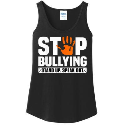 Stop Bullying Design Orange Stand Up Speak Out Unity Day Ladies Essential Tank