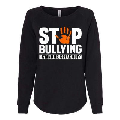 Stop Bullying Design Orange Stand Up Speak Out Unity Day Womens California Wash Sweatshirt