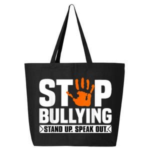 Stop Bullying Design Orange Stand Up Speak Out Unity Day 25L Jumbo Tote