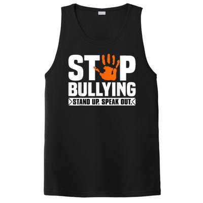 Stop Bullying Design Orange Stand Up Speak Out Unity Day PosiCharge Competitor Tank