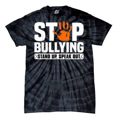 Stop Bullying Design Orange Stand Up Speak Out Unity Day Tie-Dye T-Shirt