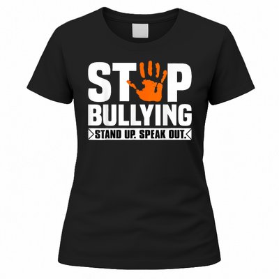 Stop Bullying Design Orange Stand Up Speak Out Unity Day Women's T-Shirt