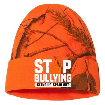 Stop Bullying Design Orange Stand Up Speak Out Unity Day Kati Licensed 12" Camo Beanie