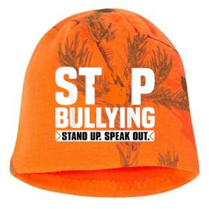 Stop Bullying Design Orange Stand Up Speak Out Unity Day Kati - Camo Knit Beanie