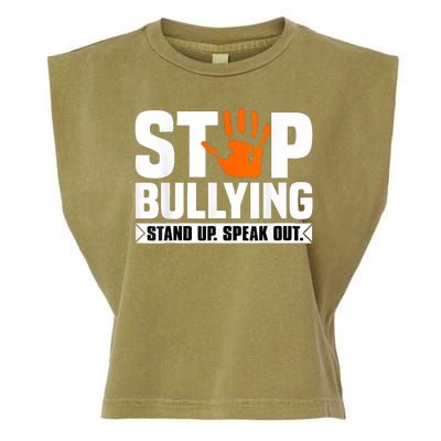 Stop Bullying Design Orange Stand Up Speak Out Unity Day Garment-Dyed Women's Muscle Tee