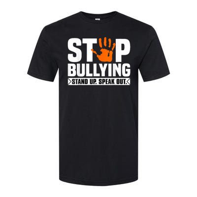 Stop Bullying Design Orange Stand Up Speak Out Unity Day Softstyle CVC T-Shirt