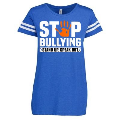 Stop Bullying Design Orange Stand Up Speak Out Unity Day Enza Ladies Jersey Football T-Shirt