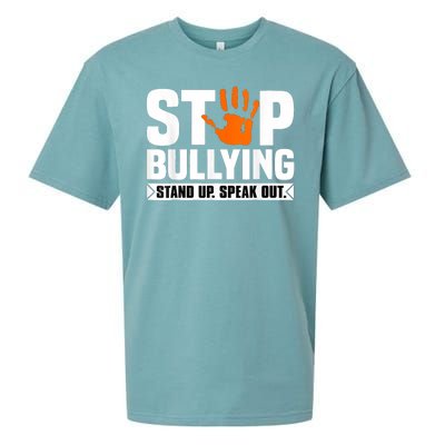 Stop Bullying Design Orange Stand Up Speak Out Unity Day Sueded Cloud Jersey T-Shirt