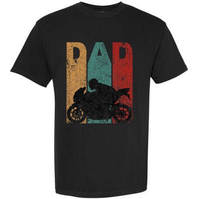 Sport Bike Dad Fathers Day Gift Biker Motorcycle Garment-Dyed Heavyweight T-Shirt