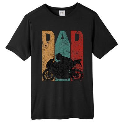 Sport Bike Dad Fathers Day Gift Biker Motorcycle Tall Fusion ChromaSoft Performance T-Shirt