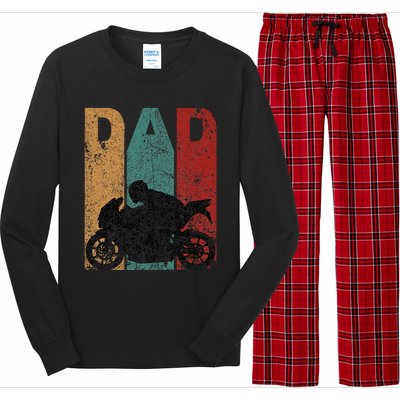 Sport Bike Dad Fathers Day Gift Biker Motorcycle Long Sleeve Pajama Set