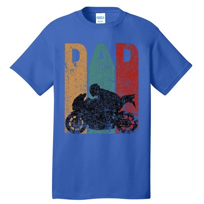 Sport Bike Dad Fathers Day Gift Biker Motorcycle Tall T-Shirt