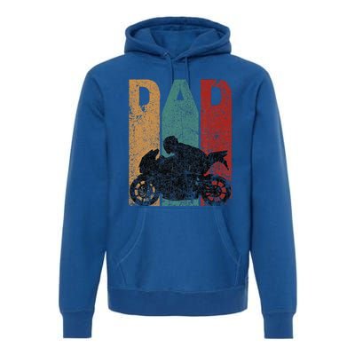 Sport Bike Dad Fathers Day Gift Biker Motorcycle Premium Hoodie