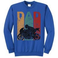 Sport Bike Dad Fathers Day Gift Biker Motorcycle Tall Sweatshirt