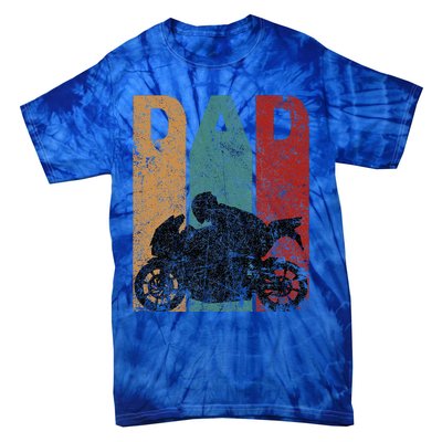 Sport Bike Dad Fathers Day Gift Biker Motorcycle Tie-Dye T-Shirt