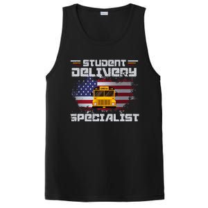 School Bus DriverS American Flag PosiCharge Competitor Tank