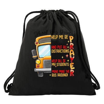School Bus Drivers Prayer Transportation Squad Women Drawstring Bag