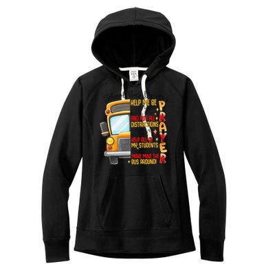 School Bus Drivers Prayer Transportation Squad Women Women's Fleece Hoodie