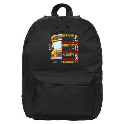 School Bus Drivers Prayer Transportation Squad Women 16 in Basic Backpack