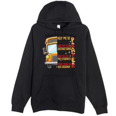 School Bus Drivers Prayer Transportation Squad Women Premium Pullover Hoodie