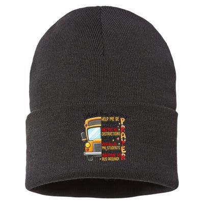 School Bus Drivers Prayer Transportation Squad Women Sustainable Knit Beanie