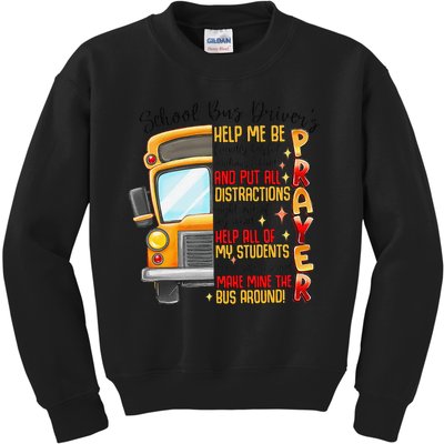 School Bus Drivers Prayer Transportation Squad Women Kids Sweatshirt