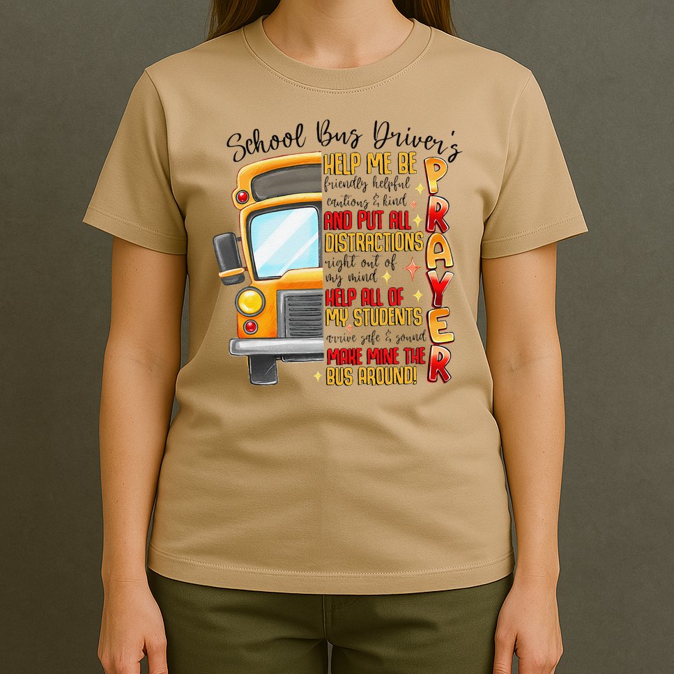School Bus Drivers Prayer Transportation Squad Women T-Shirt