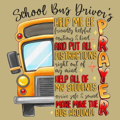 School Bus Drivers Prayer Transportation Squad Women T-Shirt