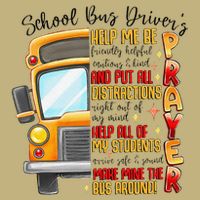 School Bus Drivers Prayer Transportation Squad Women Button
