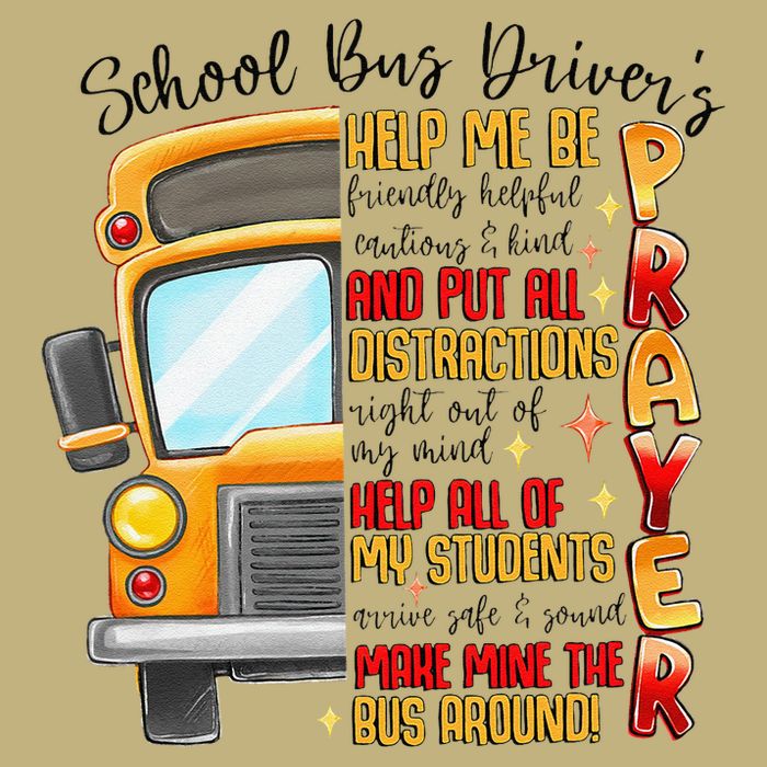 School Bus Drivers Prayer Transportation Squad Women Button