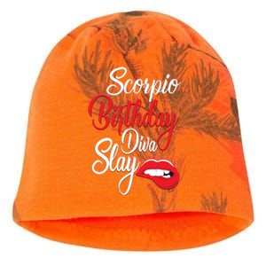 Scorpio Birthday Diva Slay October November Meaningful Gift Kati - Camo Knit Beanie