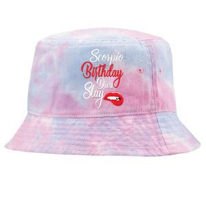 Scorpio Birthday Diva Slay October November Meaningful Gift Tie-Dyed Bucket Hat