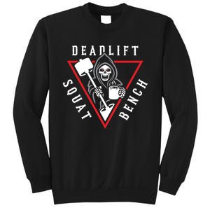 Squat Bench Deadlift Grim Reaper Sweatshirt