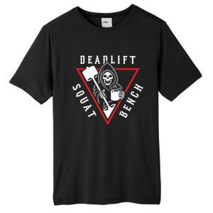 Squat Bench Deadlift Grim Reaper Tall Fusion ChromaSoft Performance T-Shirt