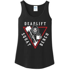 Squat Bench Deadlift Grim Reaper Ladies Essential Tank