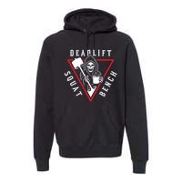 Squat Bench Deadlift Grim Reaper Premium Hoodie