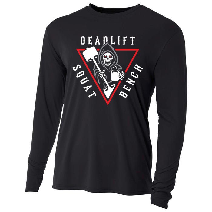 Squat Bench Deadlift Grim Reaper Cooling Performance Long Sleeve Crew