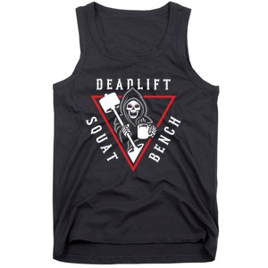 Squat Bench Deadlift Grim Reaper Tank Top