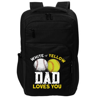 Softball Baseball Dad Gift Softballgiftbaseball Player Softball Meaningful Gift Impact Tech Backpack