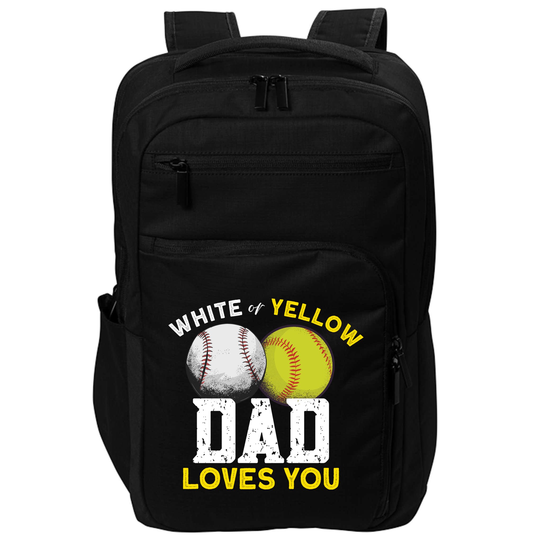 Softball Baseball Dad Gift Softballgiftbaseball Player Softball Meaningful Gift Impact Tech Backpack