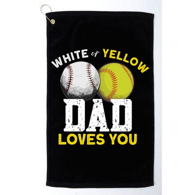 Softball Baseball Dad Gift Softballgiftbaseball Player Softball Meaningful Gift Golf Towel