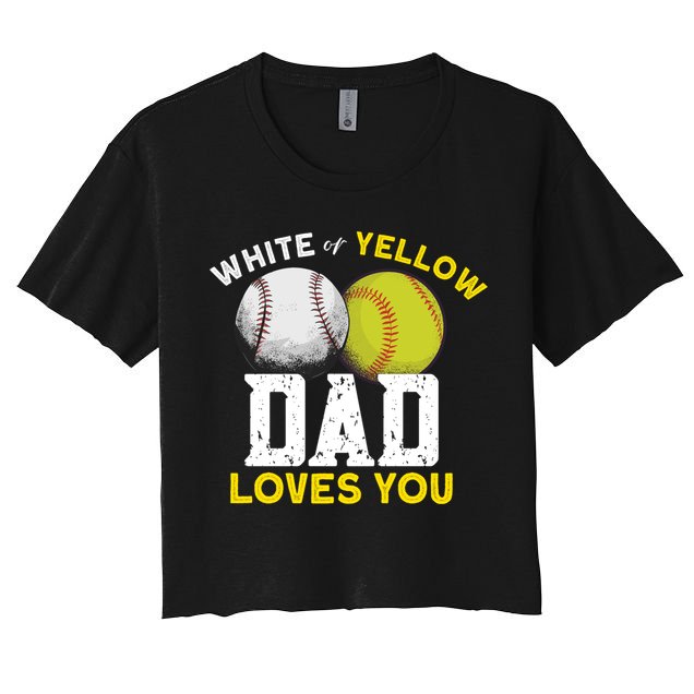 Softball Baseball Dad Gift Softballgiftbaseball Player Softball Meaningful Gift Crop Top