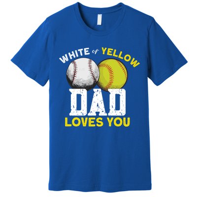 Softball Baseball Dad Gift Softballgiftbaseball Player Softball Meaningful Gift Premium T-Shirt