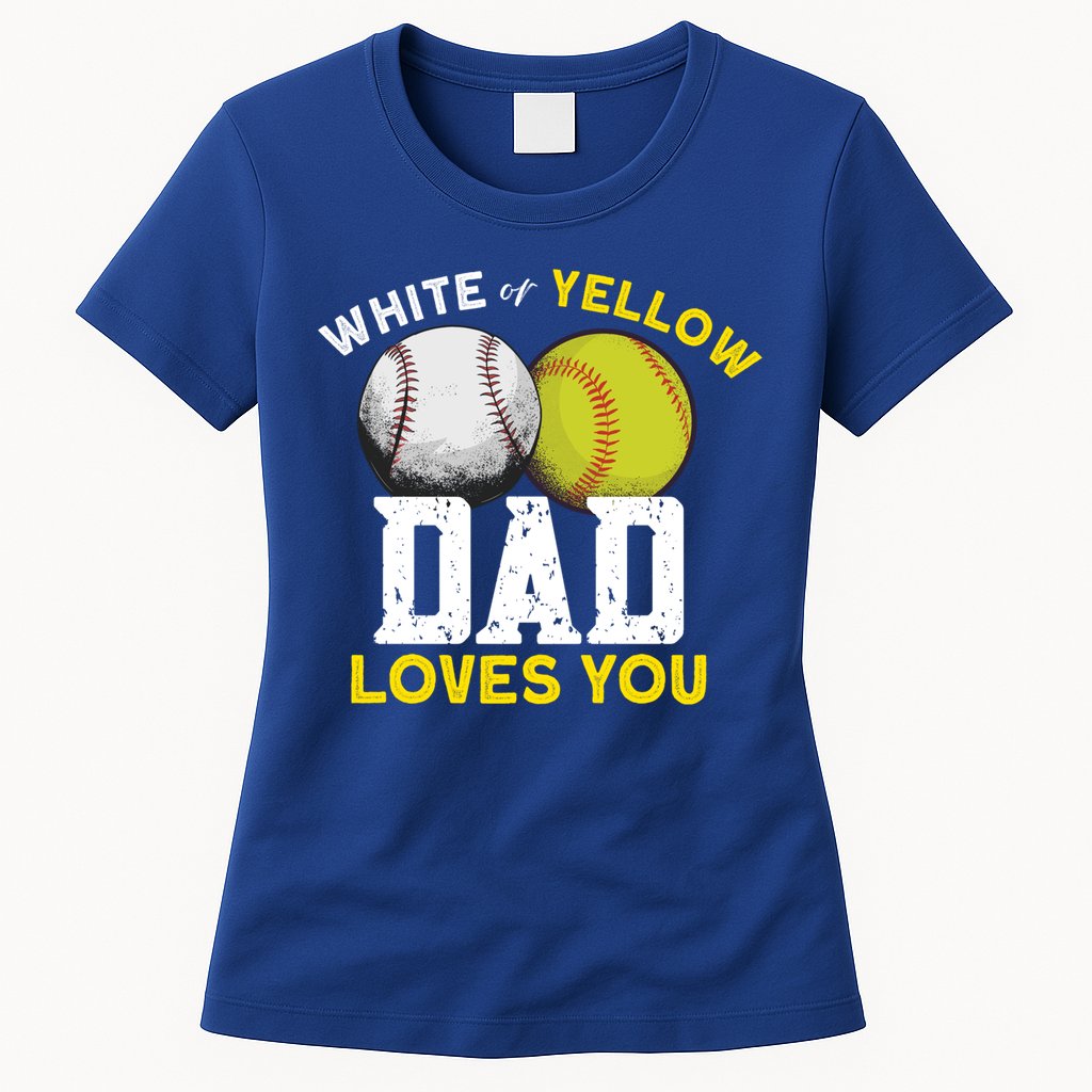 Softball Baseball Dad Gift Softballgiftbaseball Player Softball Meaningful Gift Womens T-Shirt