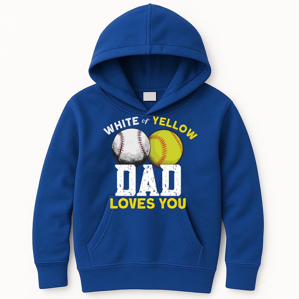 Softball Baseball Dad Gift Softballgiftbaseball Player Softball Meaningful Gift Kids Hoodie